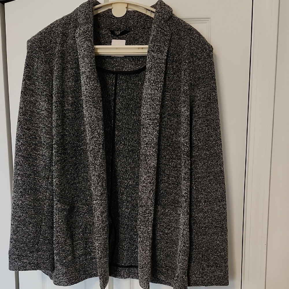 Lauren Conrad Charcoal Knit Cardigan
